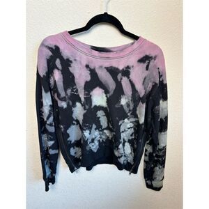 Rails Women's XS Tie Dye Side Zip Sweatshirt Multicolor Casual